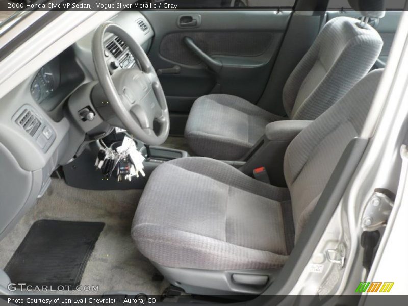 Vogue Silver Metallic / Gray 2000 Honda Civic VP Sedan