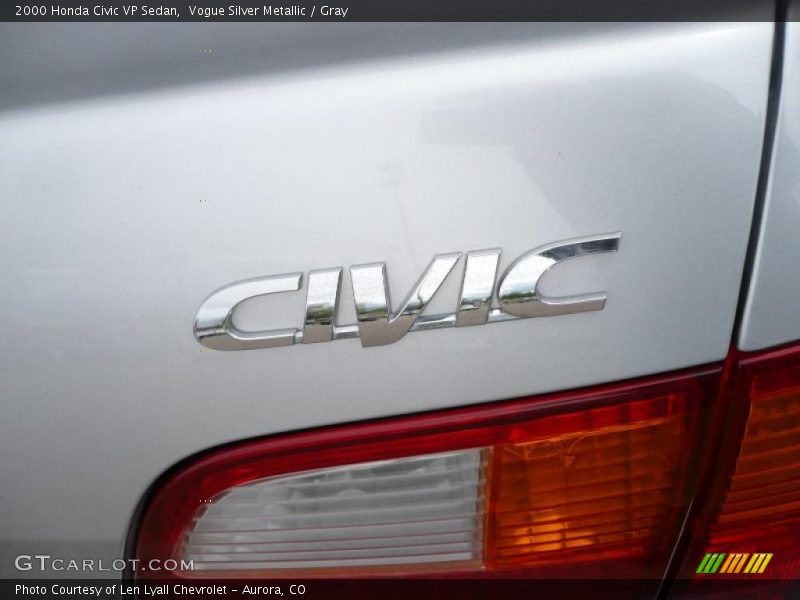 Vogue Silver Metallic / Gray 2000 Honda Civic VP Sedan
