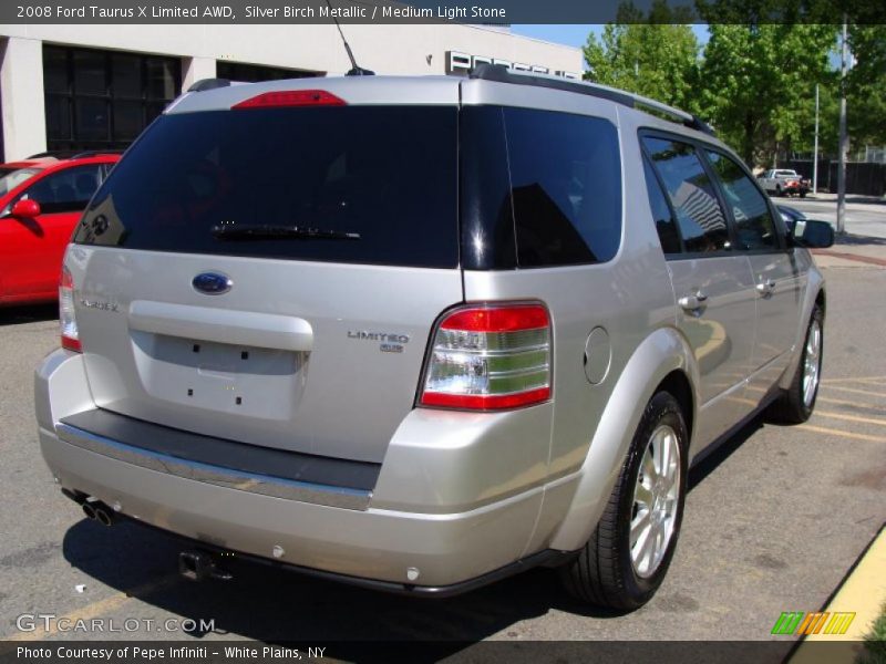 Silver Birch Metallic / Medium Light Stone 2008 Ford Taurus X Limited AWD