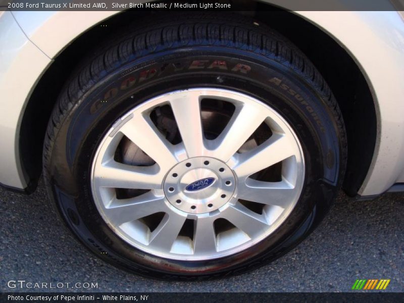 Silver Birch Metallic / Medium Light Stone 2008 Ford Taurus X Limited AWD