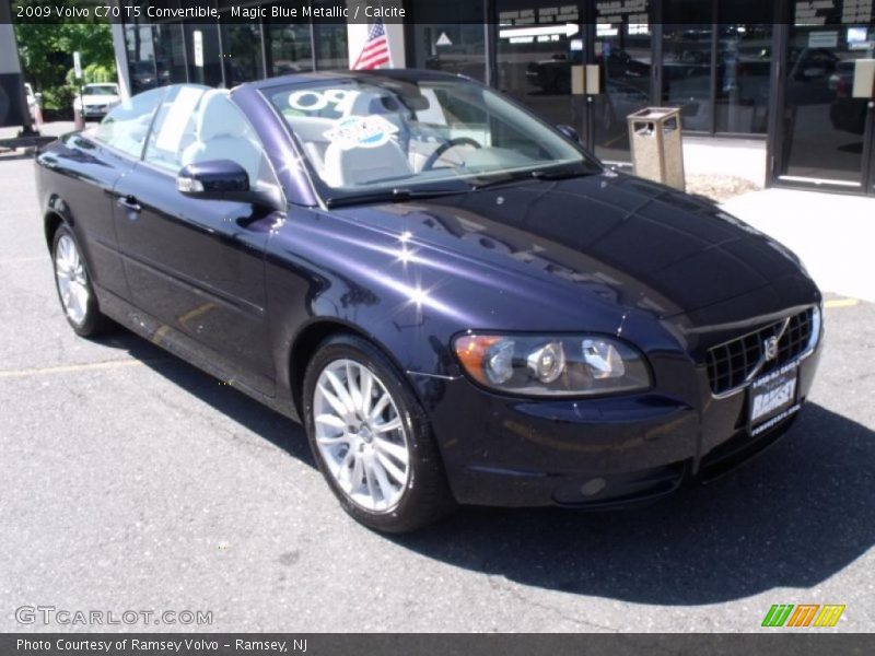 Magic Blue Metallic / Calcite 2009 Volvo C70 T5 Convertible