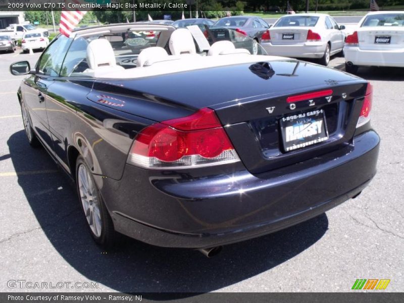 Magic Blue Metallic / Calcite 2009 Volvo C70 T5 Convertible