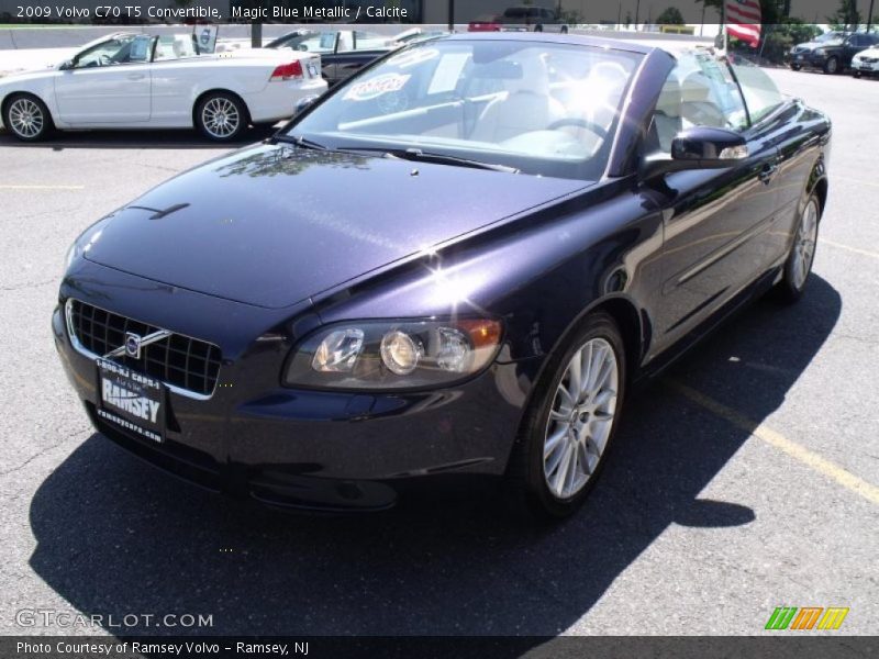 Magic Blue Metallic / Calcite 2009 Volvo C70 T5 Convertible