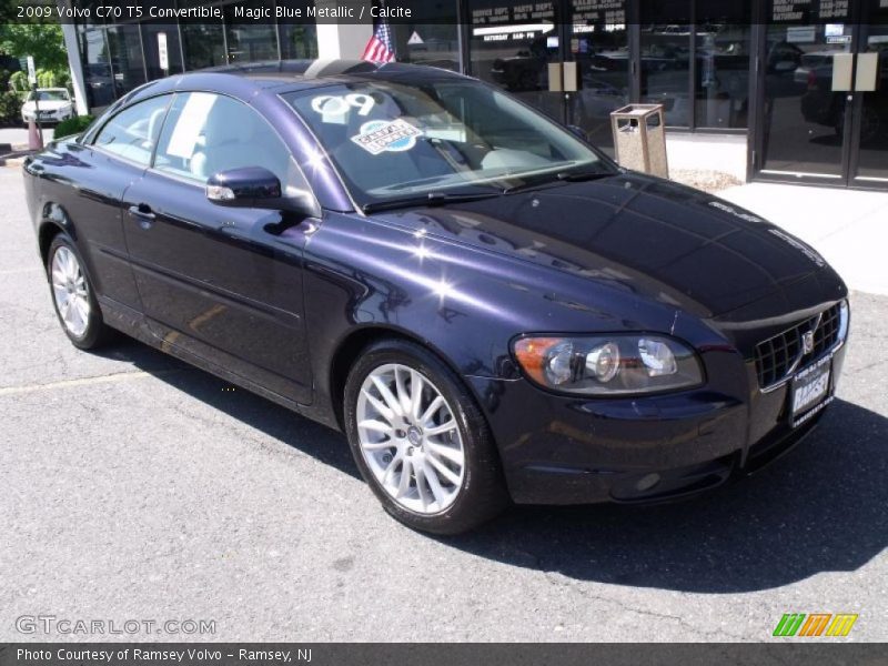 Magic Blue Metallic / Calcite 2009 Volvo C70 T5 Convertible