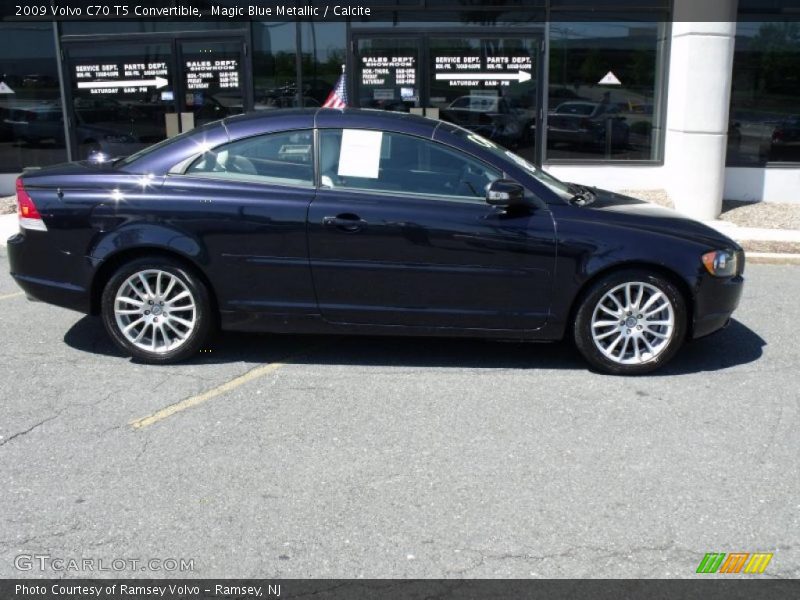 Magic Blue Metallic / Calcite 2009 Volvo C70 T5 Convertible