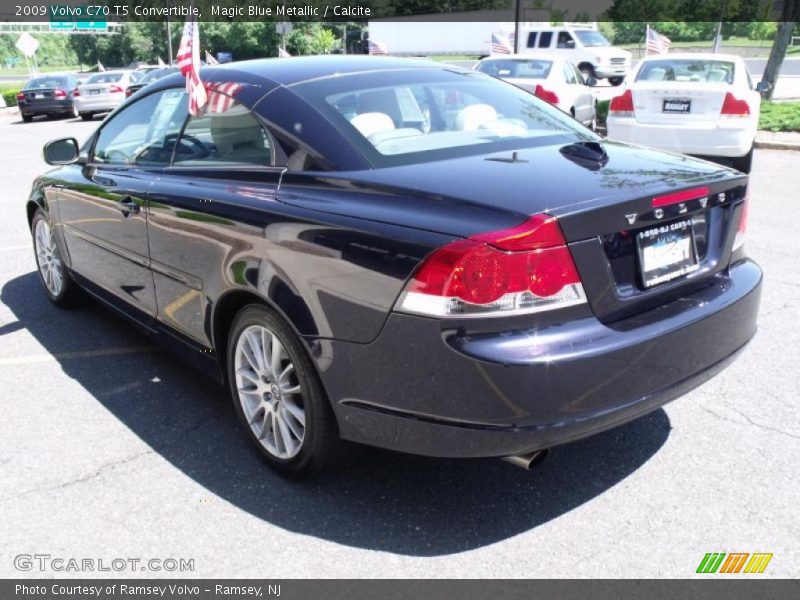 Magic Blue Metallic / Calcite 2009 Volvo C70 T5 Convertible