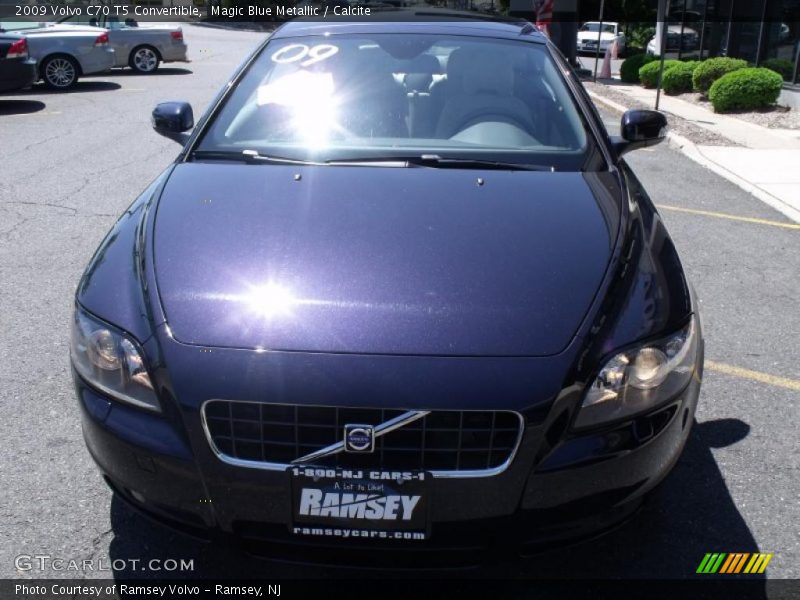 Magic Blue Metallic / Calcite 2009 Volvo C70 T5 Convertible