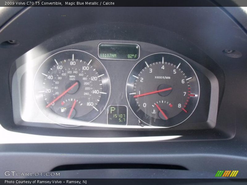 Magic Blue Metallic / Calcite 2009 Volvo C70 T5 Convertible