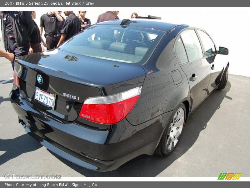 Jet Black / Grey 2007 BMW 5 Series 525i Sedan
