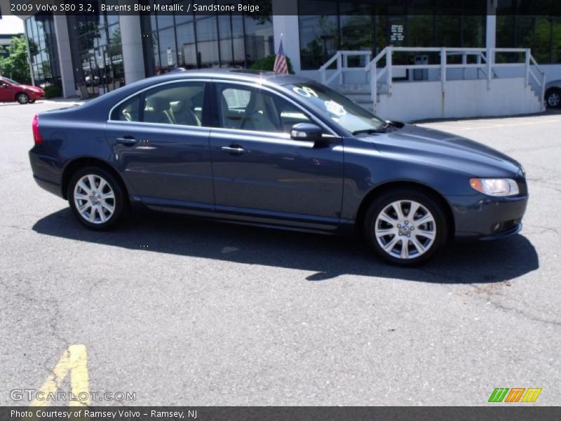 Barents Blue Metallic / Sandstone Beige 2009 Volvo S80 3.2