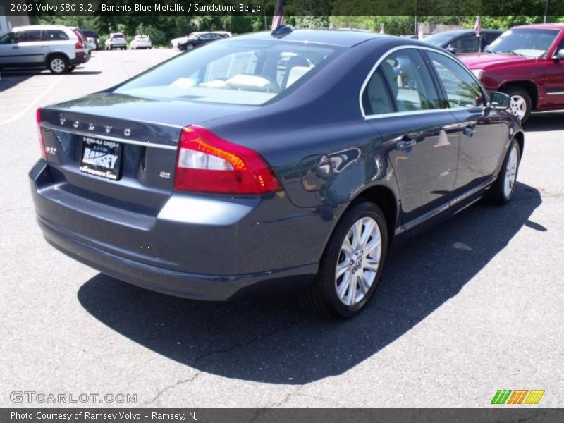 Barents Blue Metallic / Sandstone Beige 2009 Volvo S80 3.2