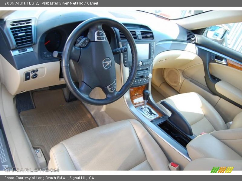 Alabaster Silver Metallic / Camel 2006 Acura TL 3.2