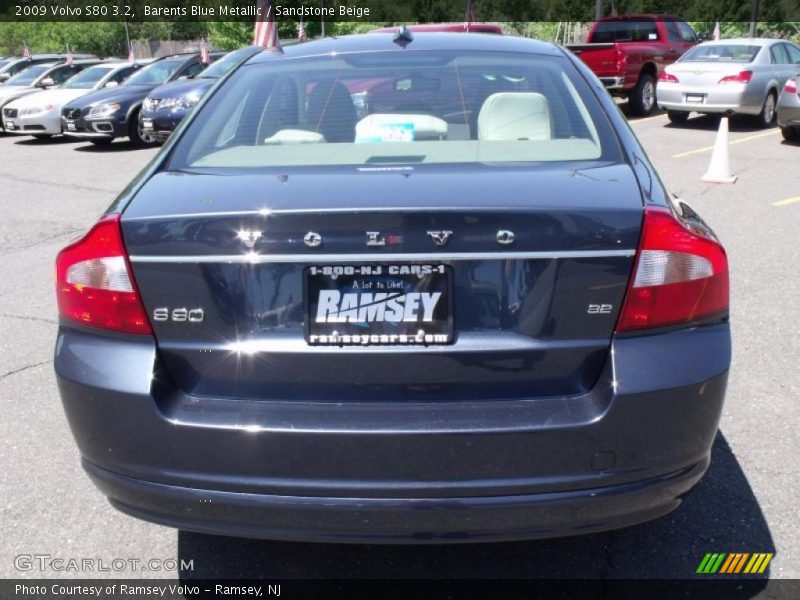 Barents Blue Metallic / Sandstone Beige 2009 Volvo S80 3.2