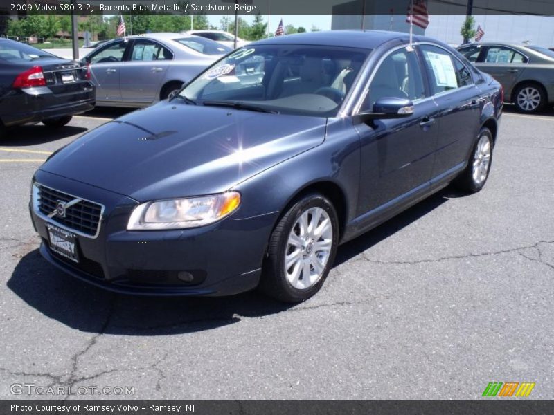 Barents Blue Metallic / Sandstone Beige 2009 Volvo S80 3.2