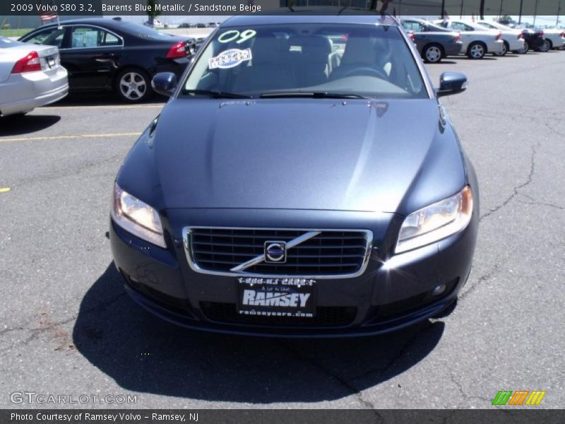 Barents Blue Metallic / Sandstone Beige 2009 Volvo S80 3.2