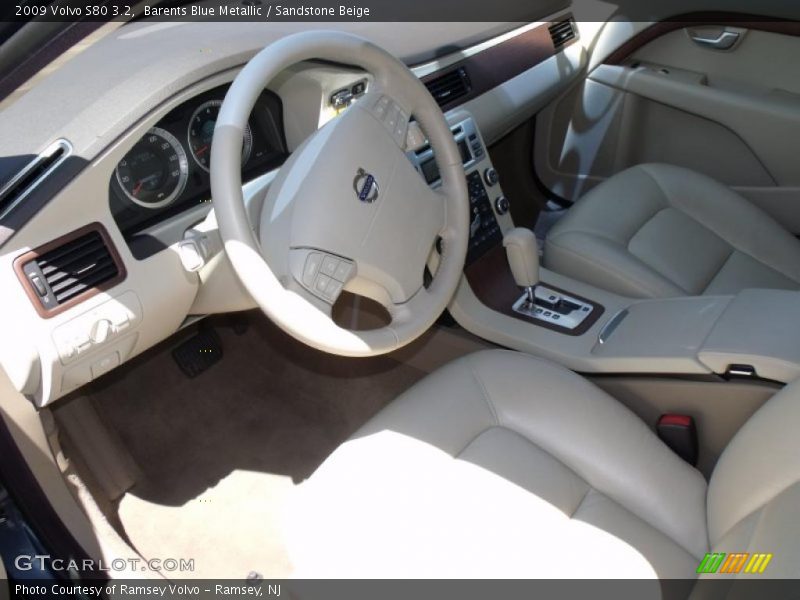Barents Blue Metallic / Sandstone Beige 2009 Volvo S80 3.2