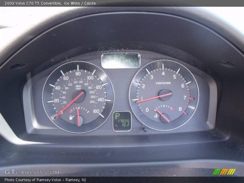 Ice White / Calcite 2009 Volvo C70 T5 Convertible