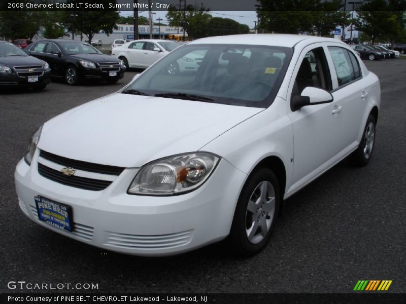 Summit White / Gray 2008 Chevrolet Cobalt LT Sedan