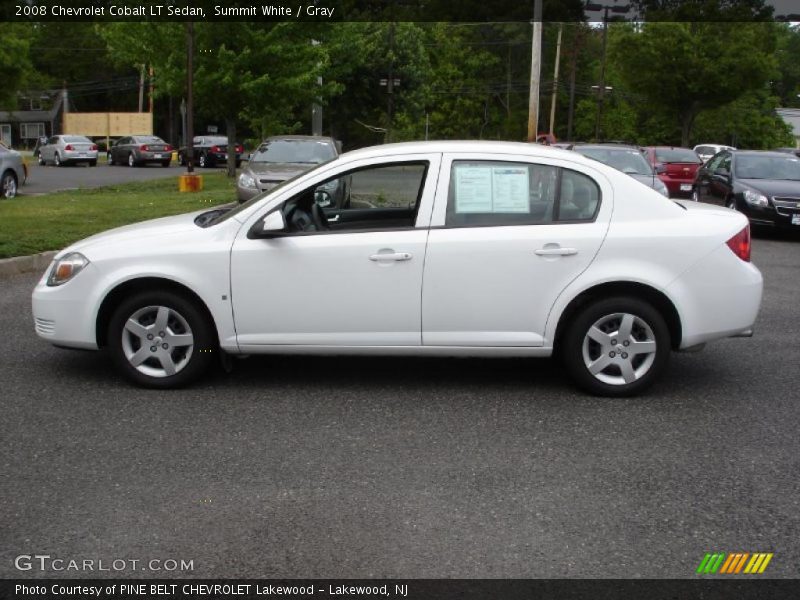 Summit White / Gray 2008 Chevrolet Cobalt LT Sedan