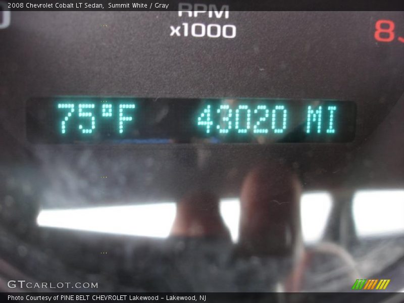 Summit White / Gray 2008 Chevrolet Cobalt LT Sedan