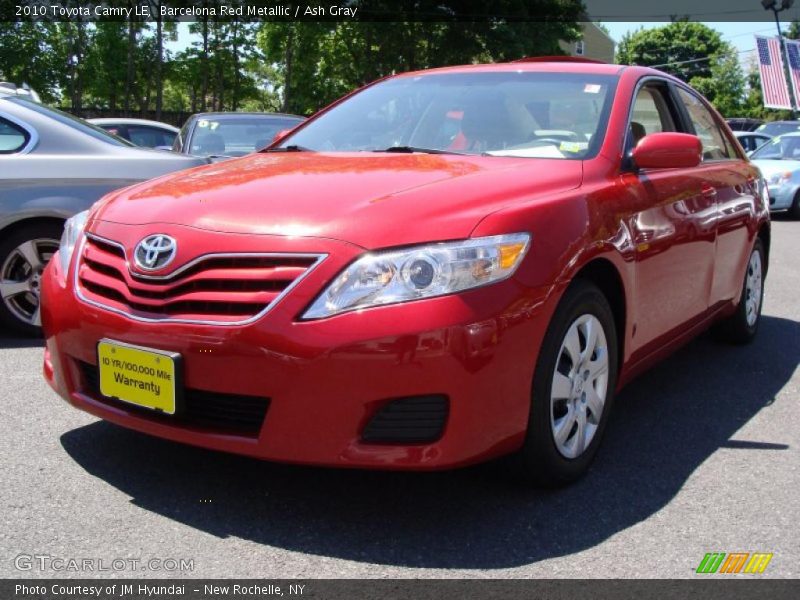 Barcelona Red Metallic / Ash Gray 2010 Toyota Camry LE