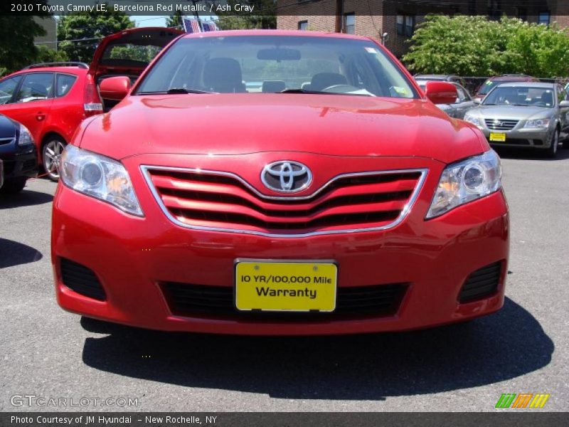 Barcelona Red Metallic / Ash Gray 2010 Toyota Camry LE