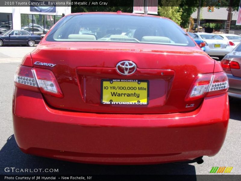 Barcelona Red Metallic / Ash Gray 2010 Toyota Camry LE