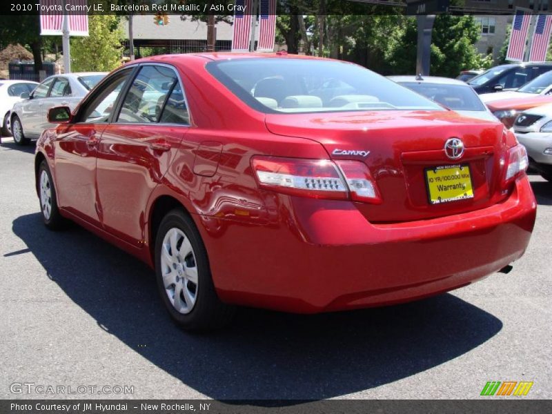 Barcelona Red Metallic / Ash Gray 2010 Toyota Camry LE