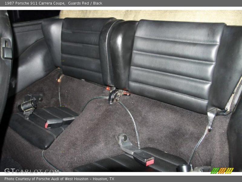 Rear Seat of 1987 911 Carrera Coupe
