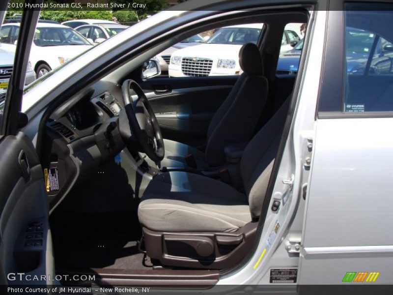 Radiant Silver / Gray 2010 Hyundai Sonata GLS