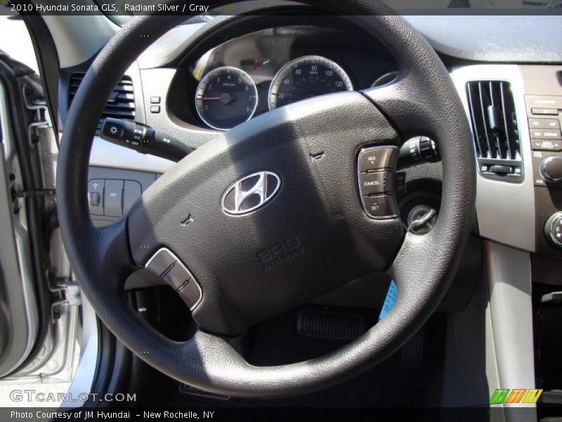 Radiant Silver / Gray 2010 Hyundai Sonata GLS