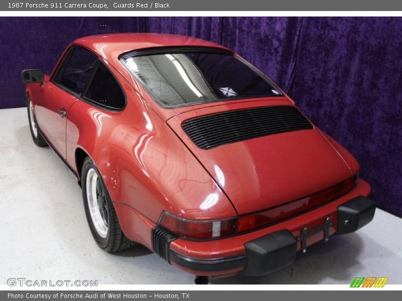 Guards Red / Black 1987 Porsche 911 Carrera Coupe