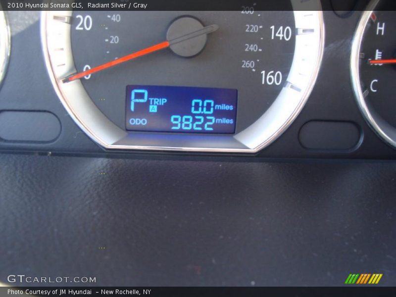 Radiant Silver / Gray 2010 Hyundai Sonata GLS