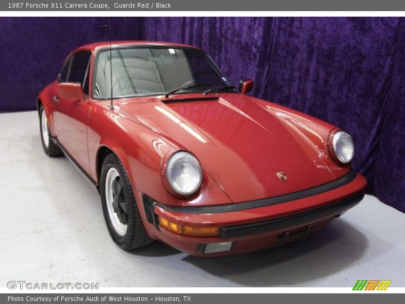 Guards Red / Black 1987 Porsche 911 Carrera Coupe