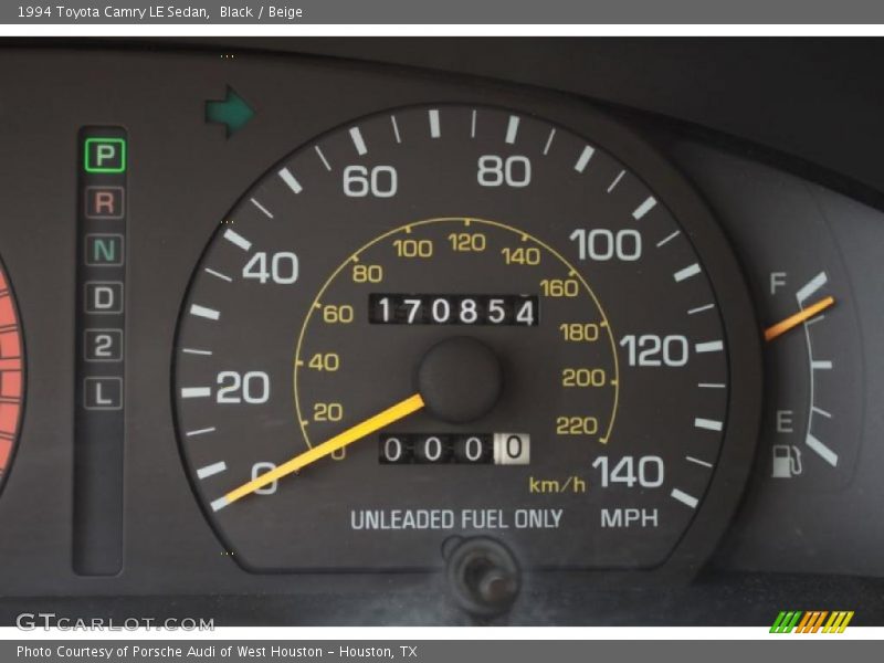 Black / Beige 1994 Toyota Camry LE Sedan