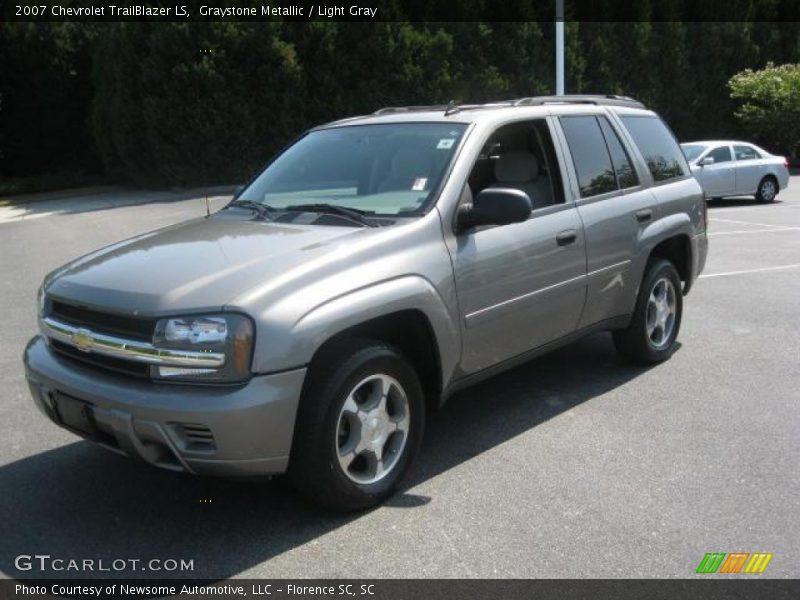 Graystone Metallic / Light Gray 2007 Chevrolet TrailBlazer LS