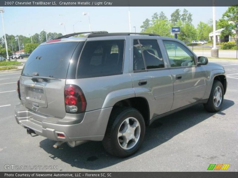 Graystone Metallic / Light Gray 2007 Chevrolet TrailBlazer LS