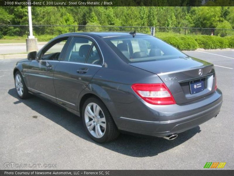 Steel Grey Metallic / Black 2008 Mercedes-Benz C 300 Luxury