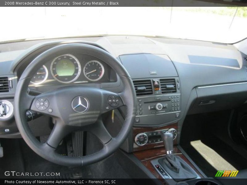 Steel Grey Metallic / Black 2008 Mercedes-Benz C 300 Luxury