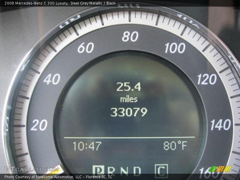 Steel Grey Metallic / Black 2008 Mercedes-Benz C 300 Luxury
