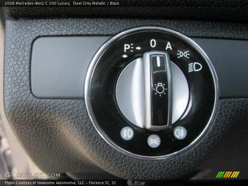 Steel Grey Metallic / Black 2008 Mercedes-Benz C 300 Luxury