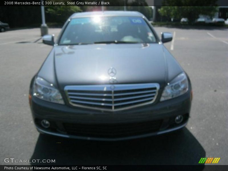 Steel Grey Metallic / Black 2008 Mercedes-Benz C 300 Luxury