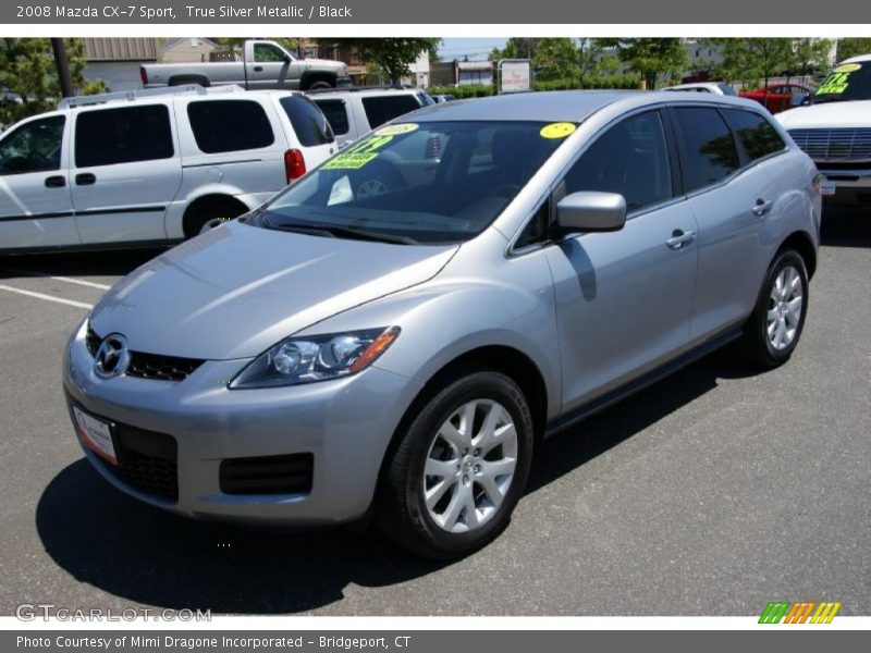 True Silver Metallic / Black 2008 Mazda CX-7 Sport