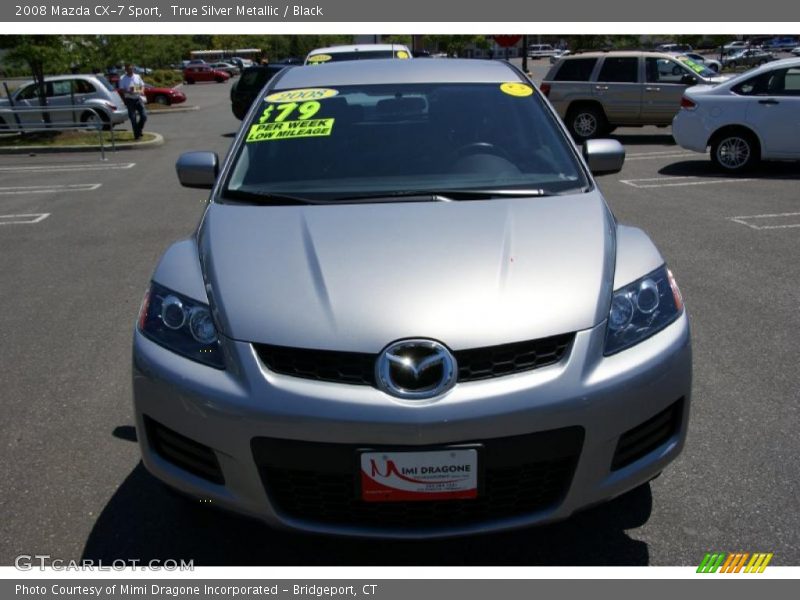 True Silver Metallic / Black 2008 Mazda CX-7 Sport