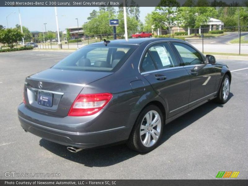 Steel Grey Metallic / Black 2008 Mercedes-Benz C 300 Luxury