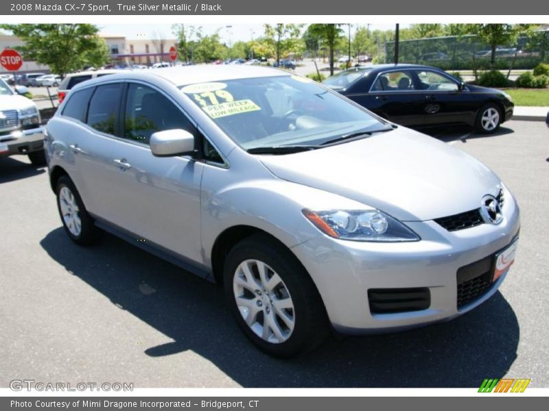 True Silver Metallic / Black 2008 Mazda CX-7 Sport