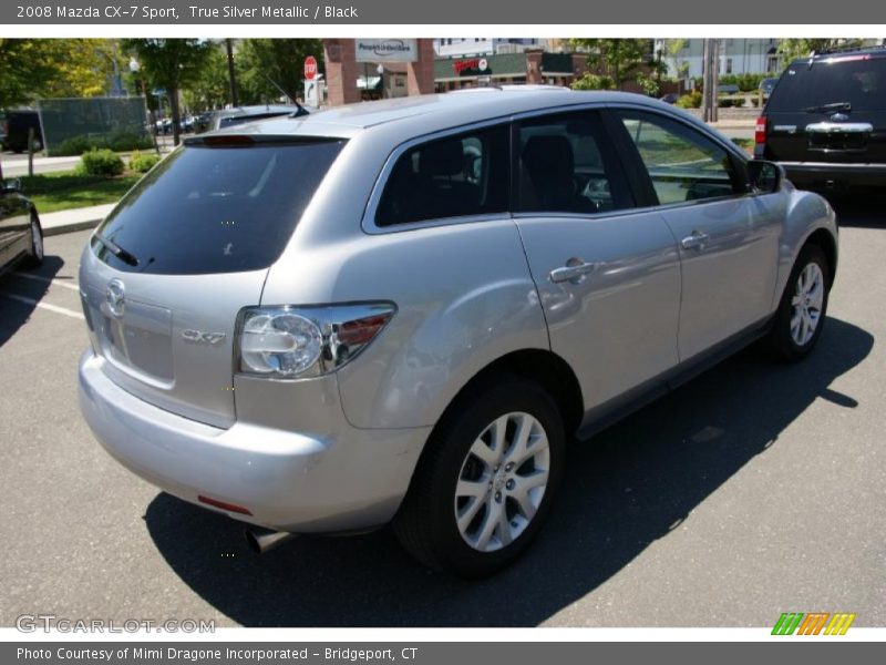 True Silver Metallic / Black 2008 Mazda CX-7 Sport