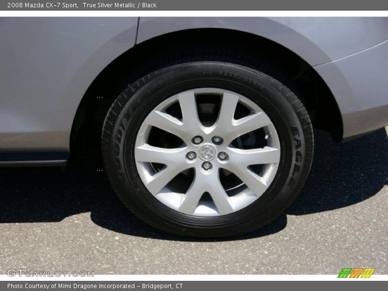 True Silver Metallic / Black 2008 Mazda CX-7 Sport