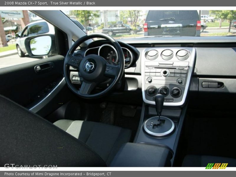 True Silver Metallic / Black 2008 Mazda CX-7 Sport