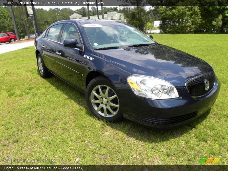 Ming Blue Metallic / Titanium Gray 2007 Buick Lucerne CXL